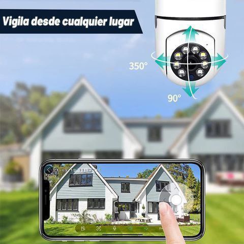 ÚLTIMAS 12 UNIDADES | CAMARA DE SEGURIDAD 360° FULL HD VISION NOCTURNA+3 REGALOS
