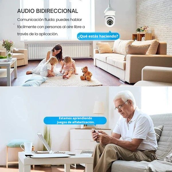ÚLTIMAS 12 UNIDADES | CAMARA DE SEGURIDAD 360° FULL HD VISION NOCTURNA+3 REGALOS